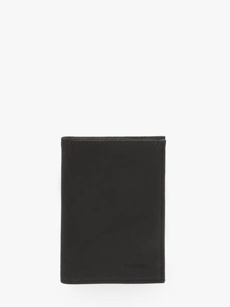 Portefeuille Met Portemonnee Oil Leder Etrier Zwart oil EOIL5007